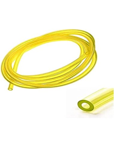 Durite de carburant translucide jaune Ø Ext : 5 mm Int : 2.5 mm