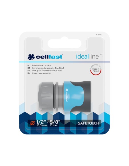 Raccord rapide SAFETOUCH IDEAL™ 12,5 - 15 mm