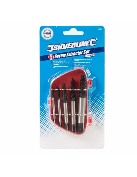 Extracteurs de vis, 5 pcs - Silverline