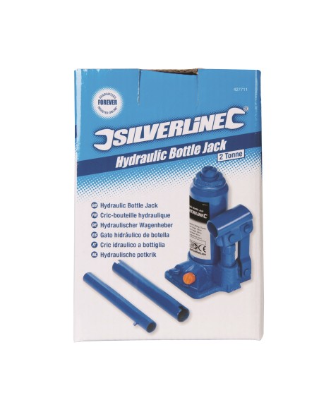 Cric bouteille hydraulique 2T - Silverline