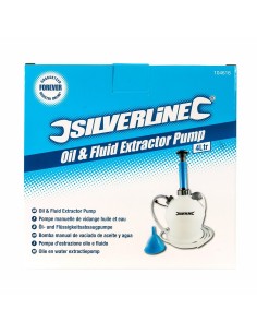 Pompe manuelle de vidange huile et fluide 4 L - Silverline